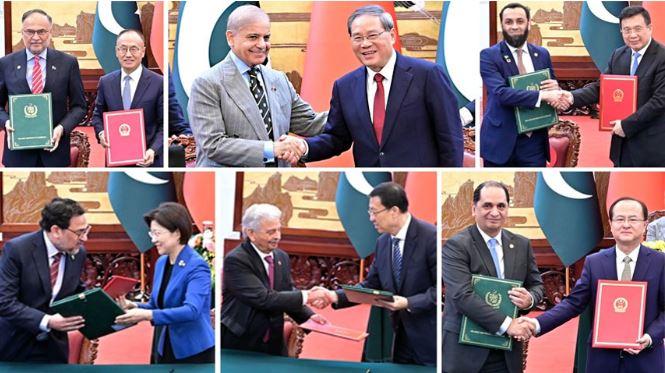 Pakistan, China sign agreements, MoUs, cooperation documents