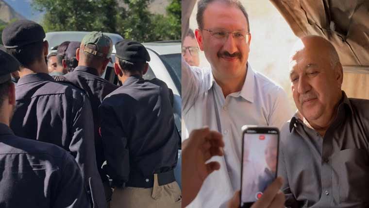 گلگت بلتستان کی الیکشن مہم کے دوران پی ٹی آئی رہنما جنید اکبر گرفتار