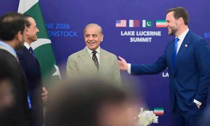 ایران امریکا امن مذاکرات،وزیر اعظم و فیلڈ مارشل کی جے ڈی وینس سے ملاقات