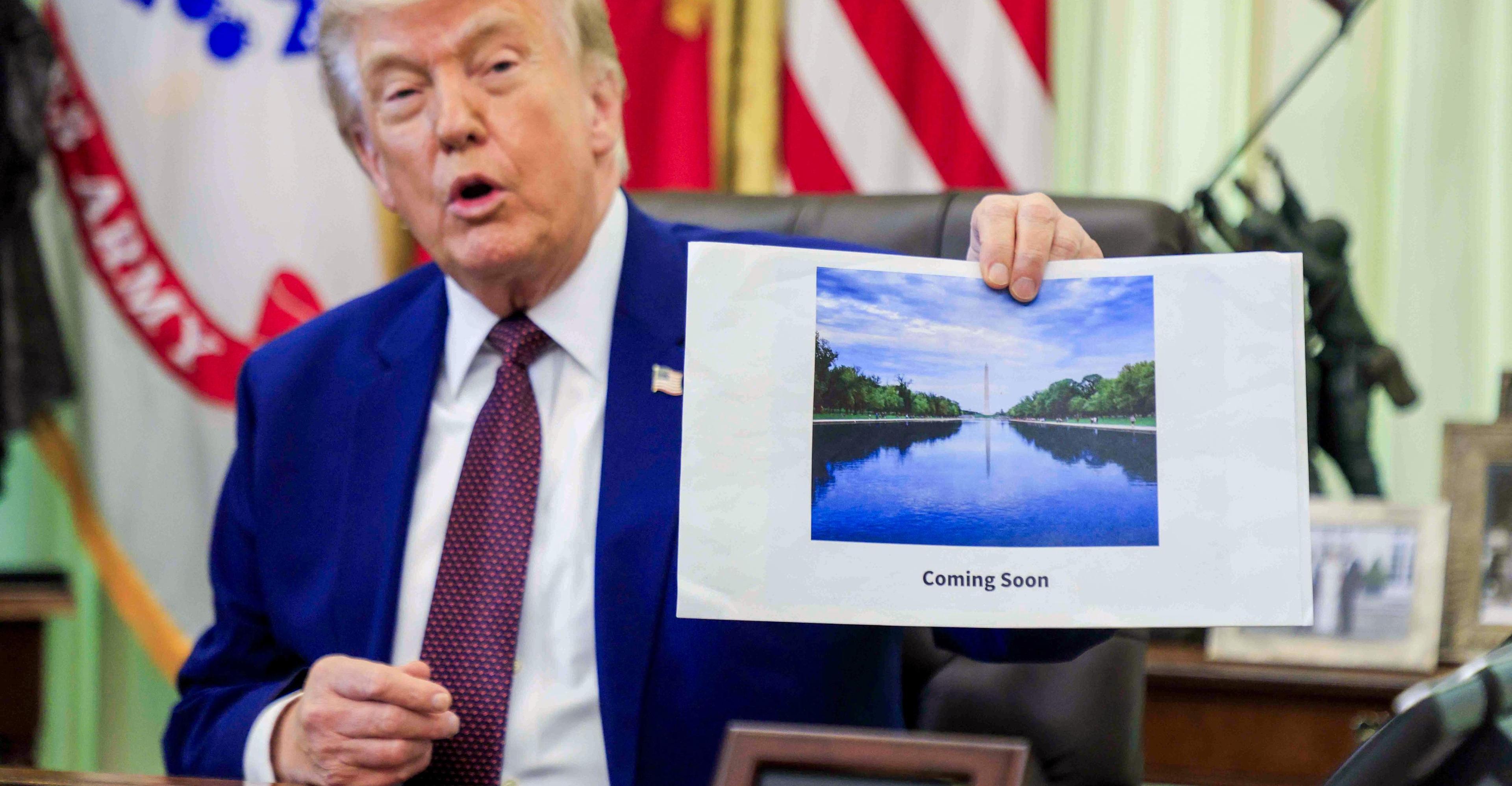 The shallow authoritarianism of Trump’s Reflecting Pool