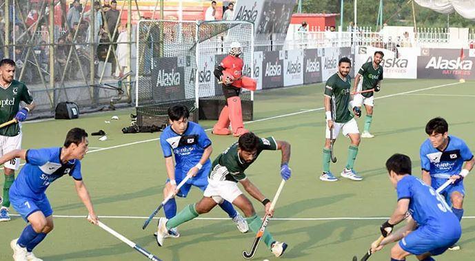 تیسرا ہاکی ٹیسٹ میں پاکستان کی جنوبی کوریا کو 3-4 سے شکست