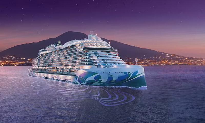 ناروے کی جدید 956 فٹ لمبی کروز شپ 2023 میں بحیرہ روم میں اتاری جائے گی