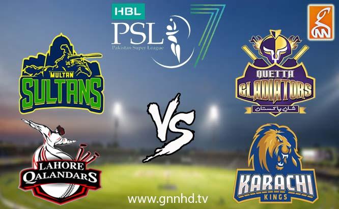 Sultans, Gladiators to lock horns; Kings to face Qalandars in PSL today  