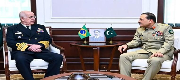 پاکستان اور برازیل کا فوجی سطح پر تعاون مزید مضبوط بنانے پر اتفاق
