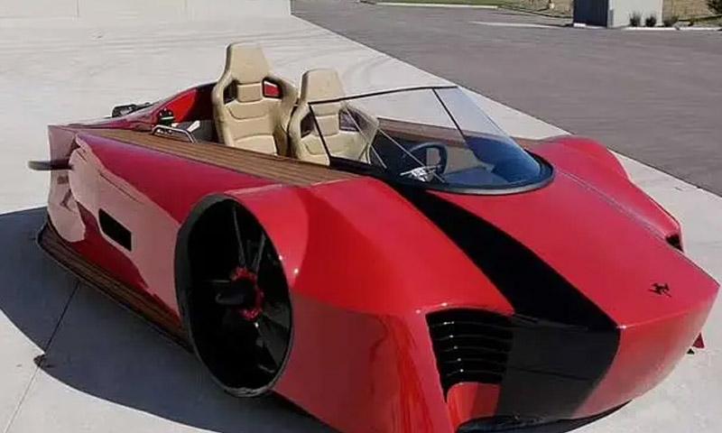 پانی اور خشکی پر چلنے والی دنیا کی پہلی اسپورٹس گاڑی متعارف