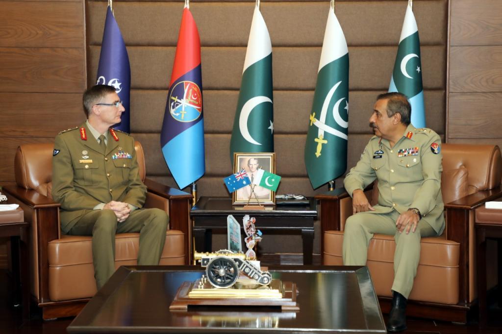 Australia's General Campbell, JCSC Nadeem Raza discuss mutual defense cooperation, regional security