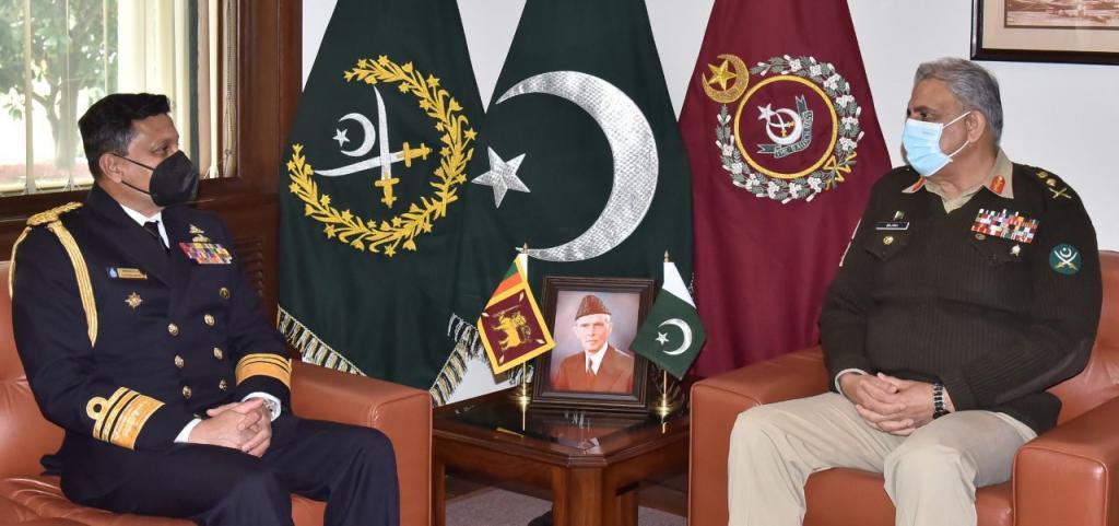 Sri Lanka's Vice Admiral, COAS discuss regional security and Afghan situation