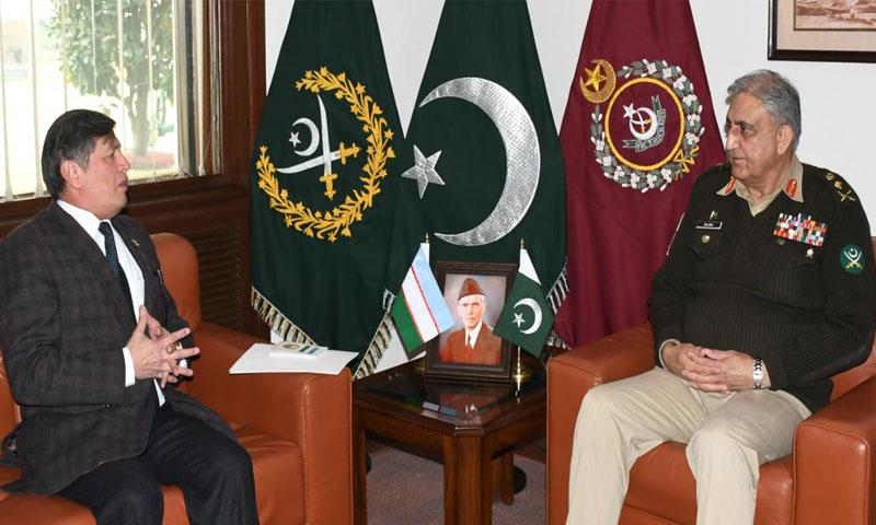 پاکستان ازبکستان کے ساتھ دفاعی تعلقات کو اہمیت دیتا ہے، آرمی چیف