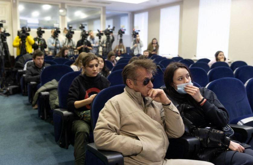 Hollywood actor Sean Penn in Ukraine filming documentary about Russia's invasion