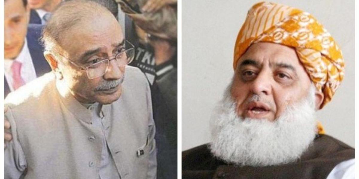 In telephonic talk, Zardari and Fazlur Rehman 'discuss anti-govt movement'