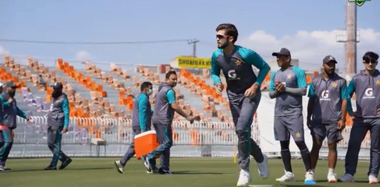 ٹیسٹ میچ سے قبل شاہینوں اور کینگروز کی بھرپور پریکٹس