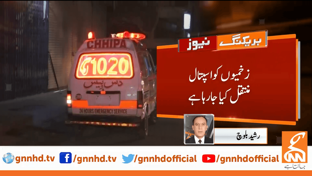 کوئٹہ : فاطمہ جناح روڈ پر پولیس موبائل کے قریب دھماکہ