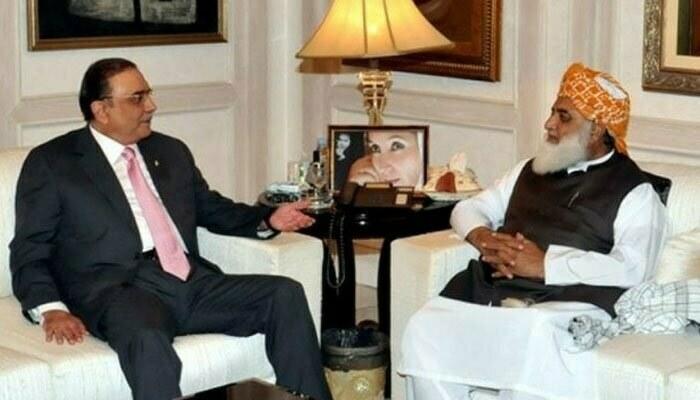 مولانا فضل الرحمان  کا آصف زرداری سے ٹیلیفونک رابطہ