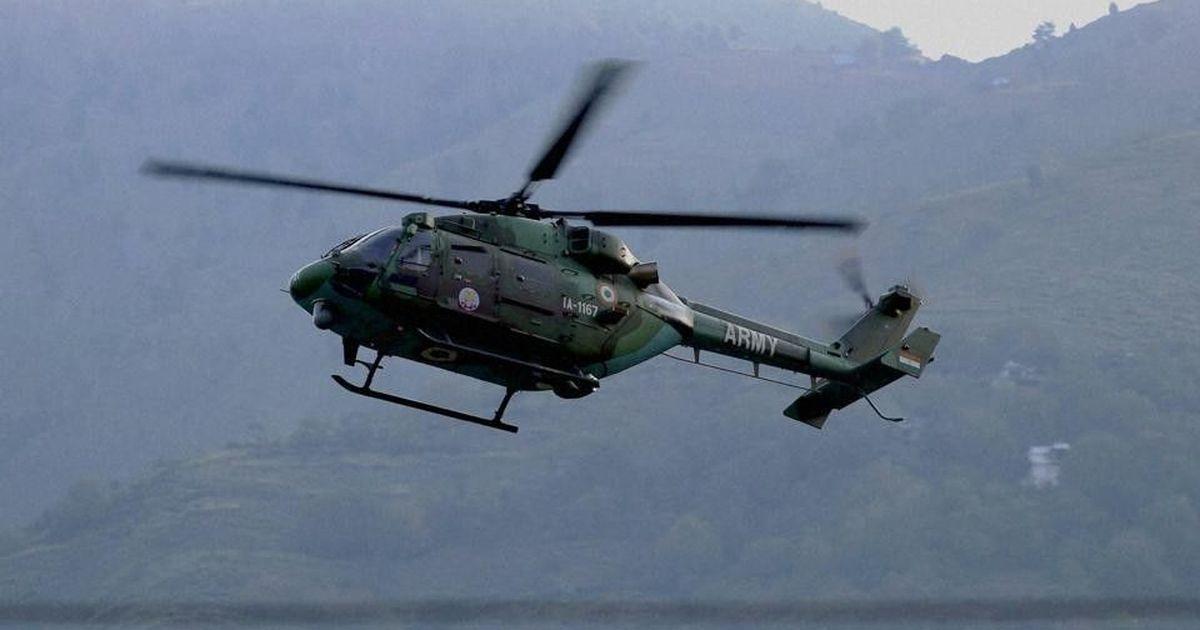 Indian Army chopper crashes in north Kashmir