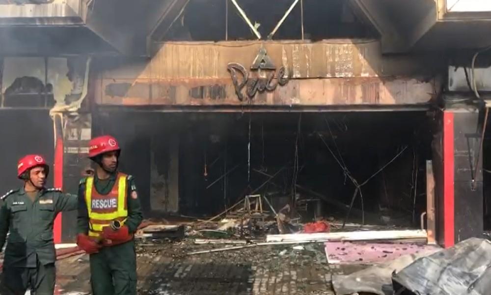 Lahore shopping plaza fire brought under control after seven hours