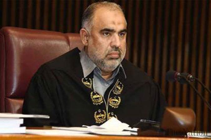 Speaker Asad Qaiser vows to run assembly proceeding as per Article 95