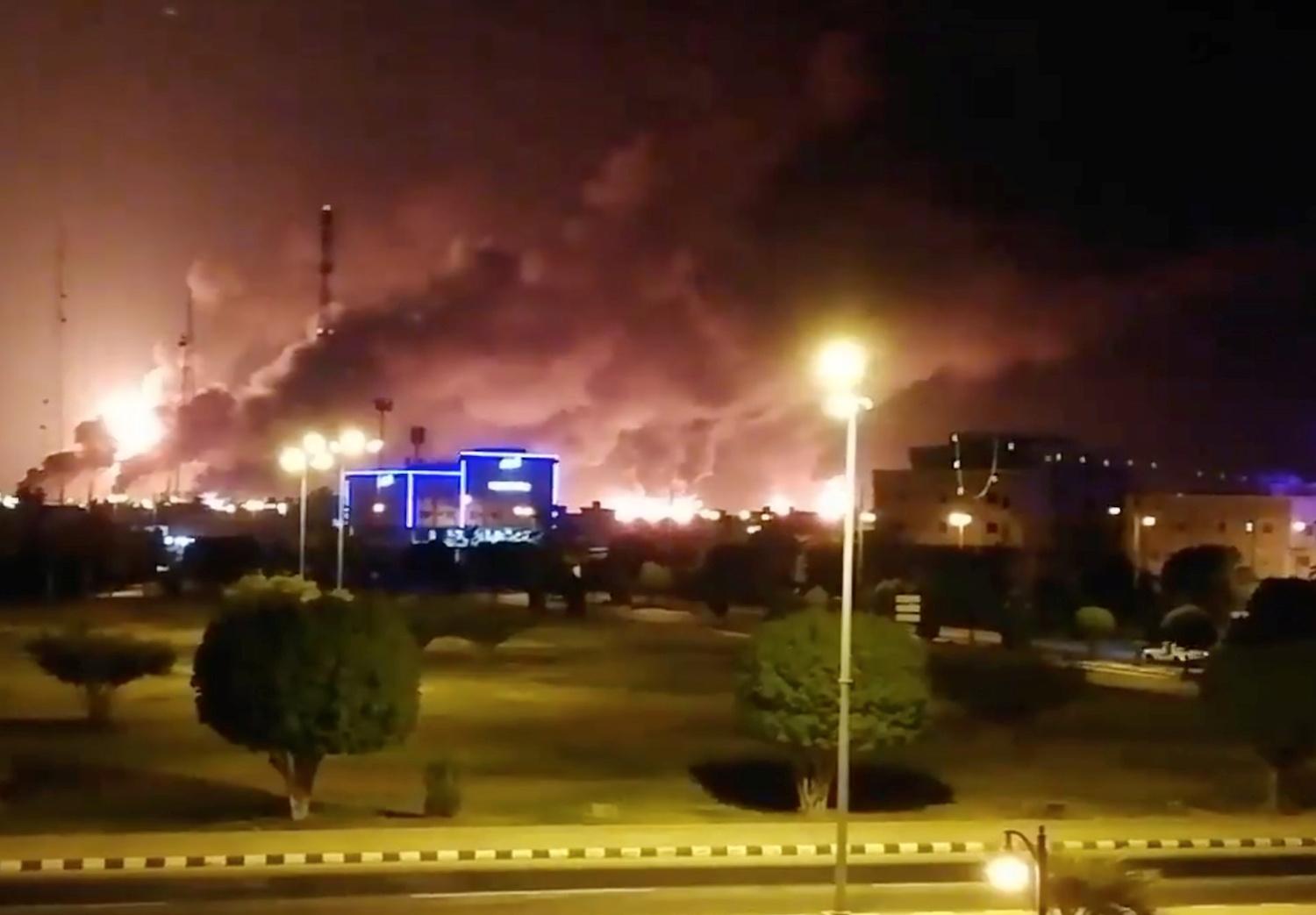 Huge fire erupts at Aramco oil facility in Saudi Arabia