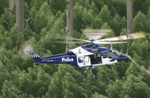 Australian chopper with five onboard crashes  