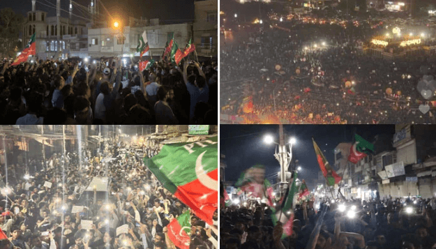عمران خان کو وزارت عظمیٰ سے ہٹائے جانے کیخلاف ملک گیر احتجاج