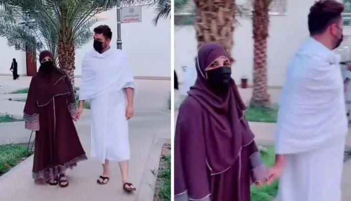 حریم شاہ عمرہ ادا کرنے پہنچ گئیں، تصاویر اور ویڈیوز وائرل