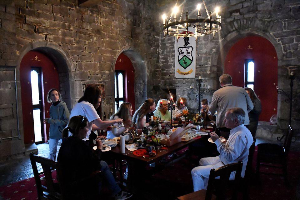 Fleeing Ukrainians find refuge in medieval Irish castle