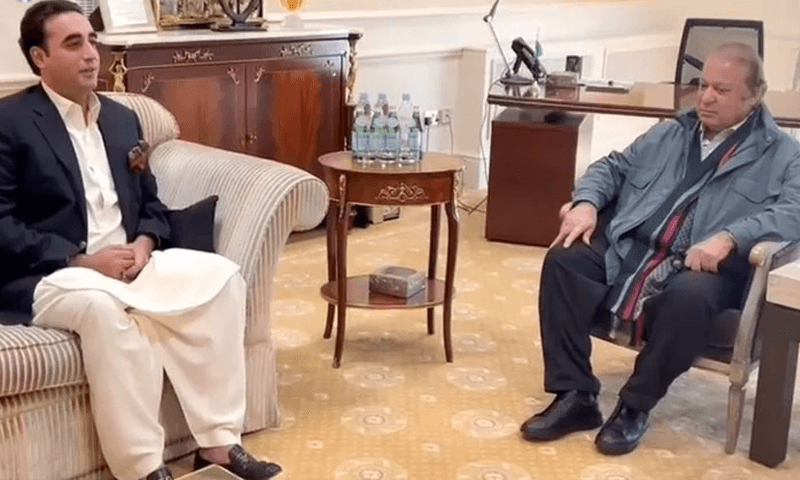 نواز شریف سے بلاول بھٹو کی لندن میں ملاقات