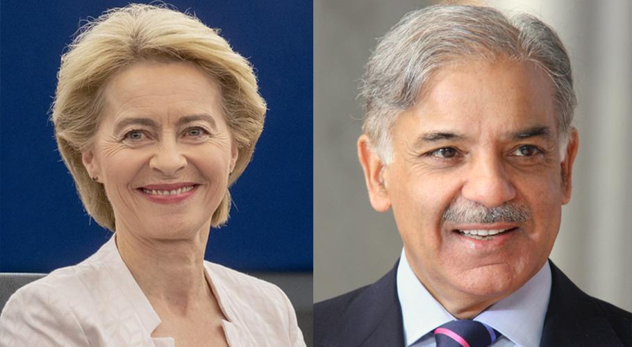 European Commission president phones PM Shehbaz, agrees to bolster ties