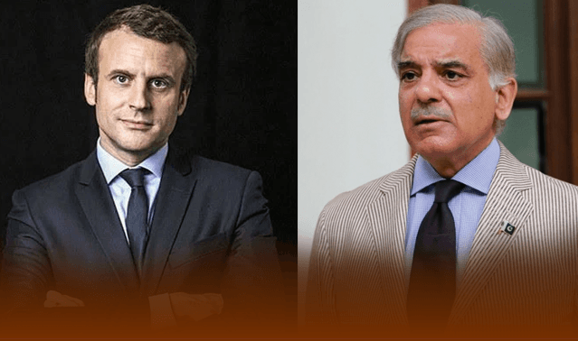 شہباز شریف کی میکرون کو دوبارہ صدر منتخب ہونے پر مبارکباد