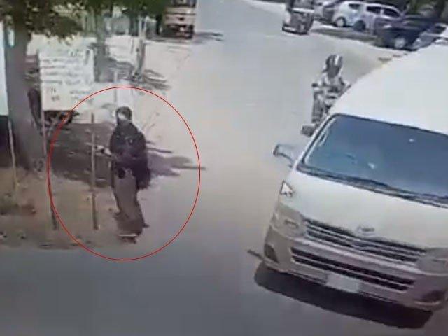 جامعہ کراچی میں دھماکے کی فوٹیج منظرعام پر آگئی