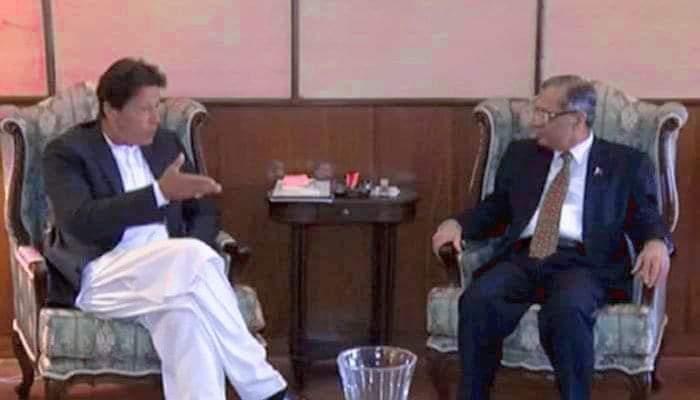 سابق چیف جسٹس ثاقب نثارکی چیئرمین تحریک انصاف سے ملاقات