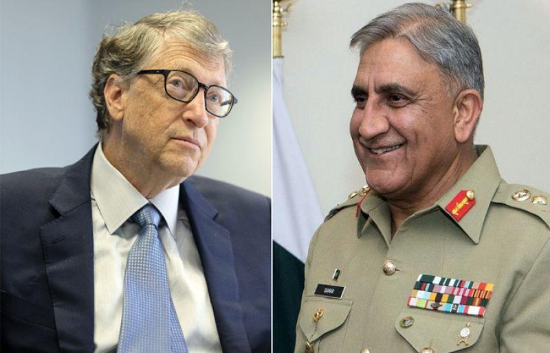 In telephonic talk COAS Bajwa and Bill Gates discuss anti-Covid and polio measures