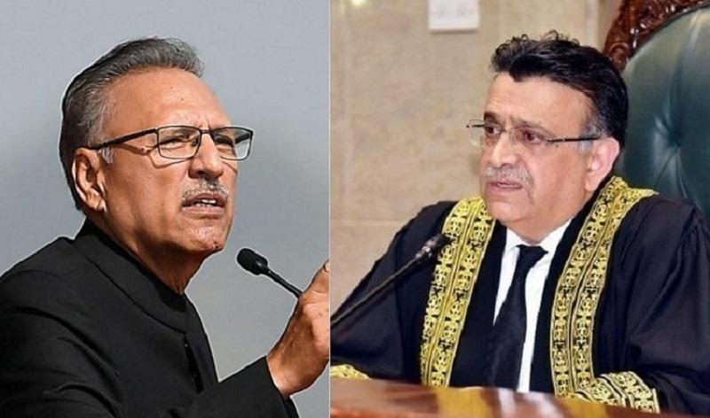 حکومت تبدیلی کی مبینہ سازش:صدر نے جوڈیشل کمیشن کے لیے چیف جسٹس کو خط لکھ دیا