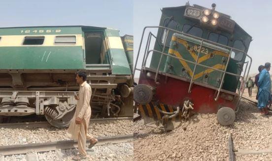 Bogies of passenger train derail near Kotri