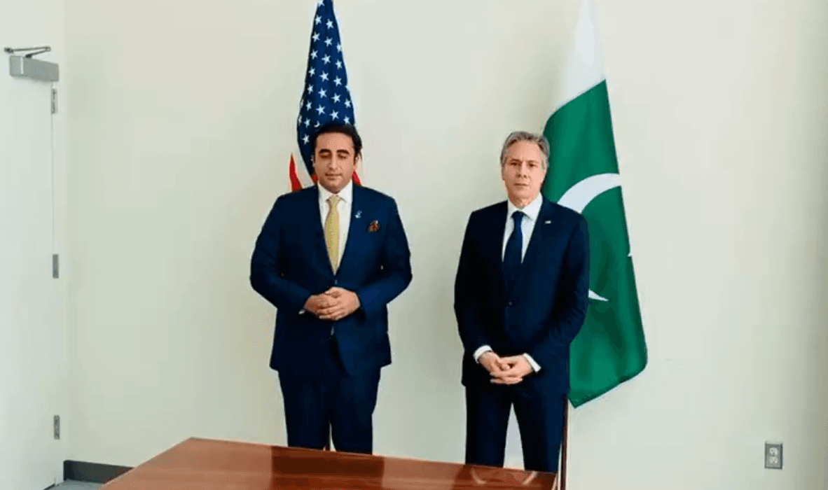 وزیرخارجہ بلاول بھٹو کی امریکی ہم منصب سے ملاقات