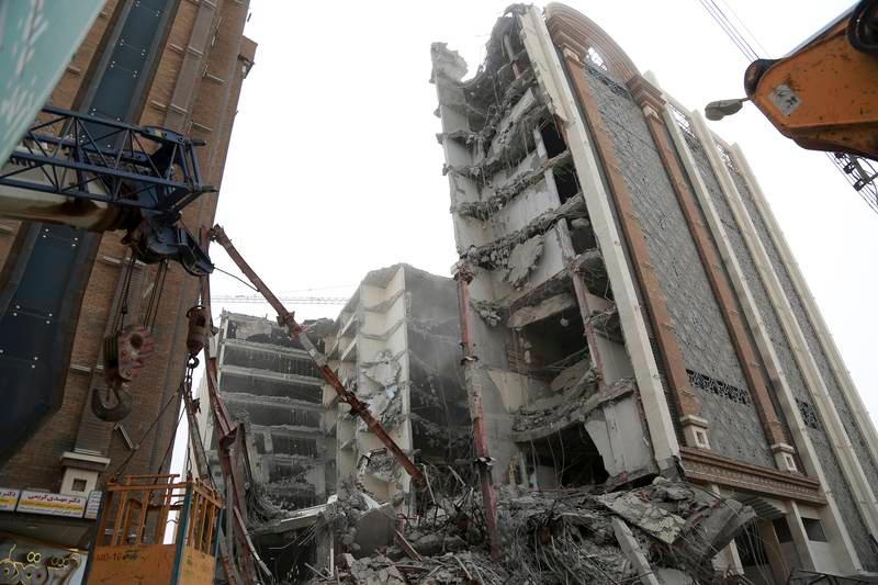 Iran building collapse death toll rises to 10 