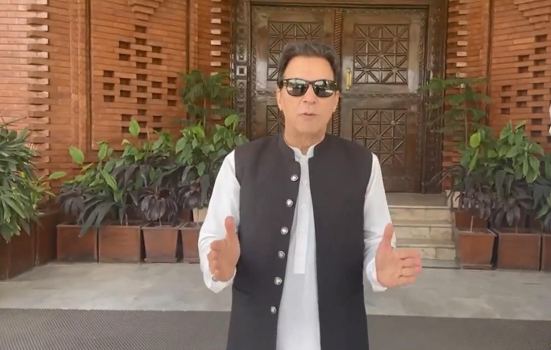 عمران خان نے لانگ مارچ کا آغاز کردیا، ویڈیو پیغام جاری 