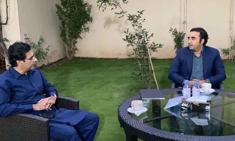 بلاول بھٹو سے چوہدری مونس الہی کی ملاقات، سیاسی صورت حال پر بات چیت