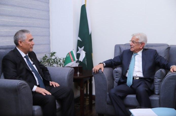 Pakistan continues to maintain, enhance cooperation with Turkmenistan under ECO framework: Khawaja Asif 