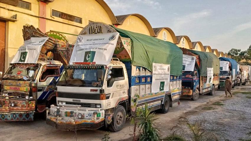 NDMA dispatches relief goods for earthquake people of Afghanistan