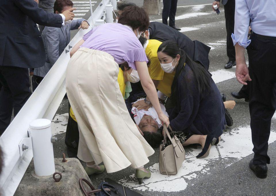 Japan ex-PM in "grave condition" after being shot during election campaign 