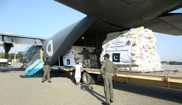 Pakistan dispatches emergency relief goods for Afghanistan