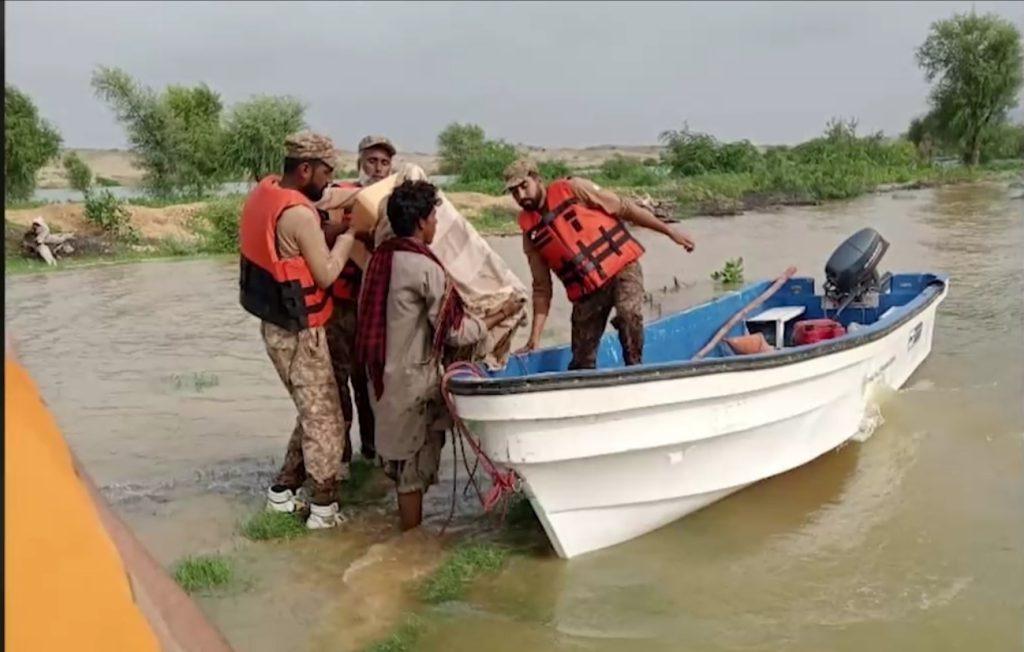 Army assists civil admin in rescue, relief efforts in flood-hit areas: ISPR