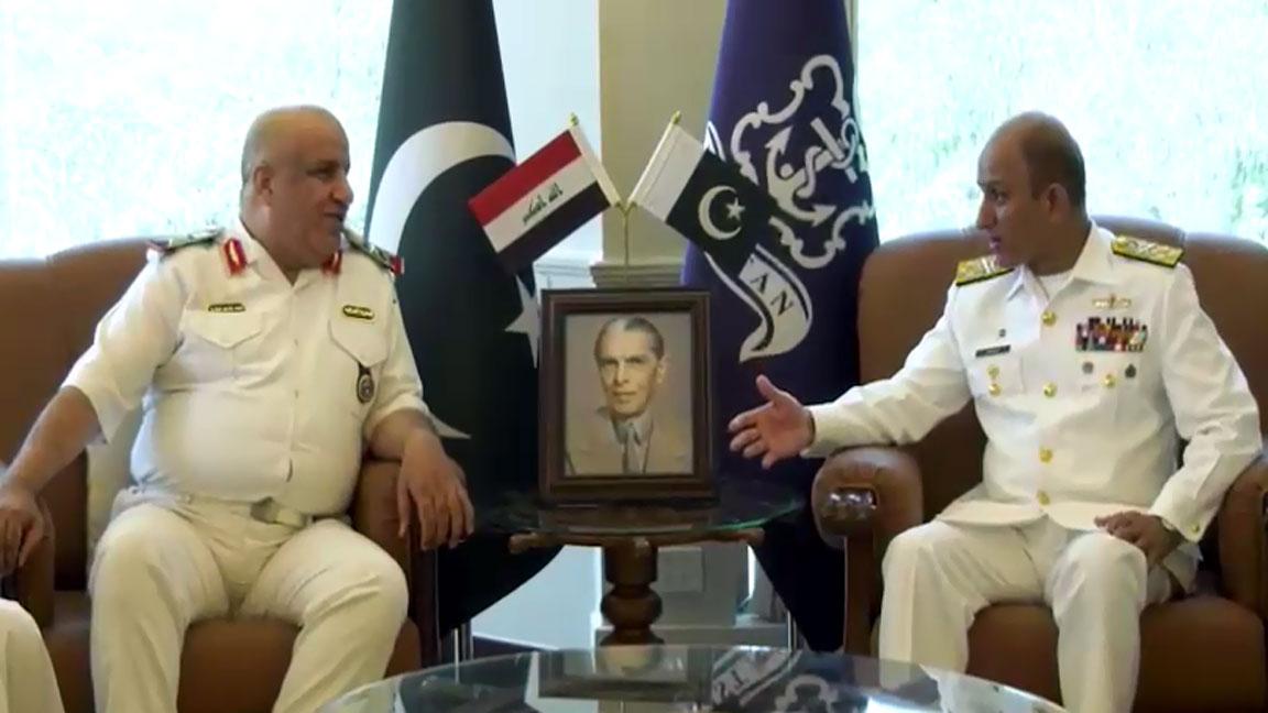 Iraqi Commander appreciates Pakistan Navy's role in regional maritime security