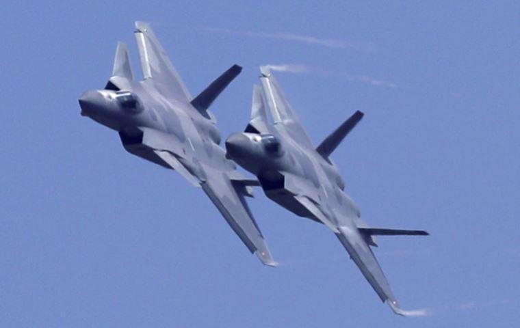 13 Chinese air force planes crossed Taiwan Strait median line: Taiwan