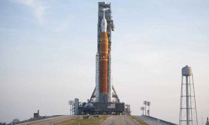 NASA's new rocket on launchpad for trip to Moon