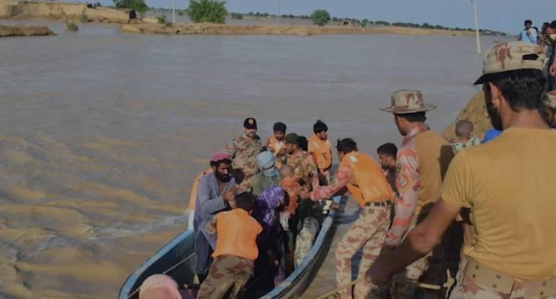 Pak Army continues rescue and relief efforts in flood-hit areas of country