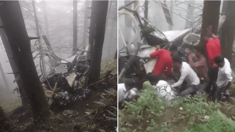 Two Indian army pilots killed in helicopter crash