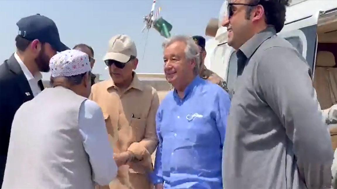 PM, UN Secretary General arrive in Usta Mohammad