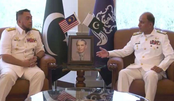 Pakistani, Malaysian Naval Chiefs discuss matters of mutual interest