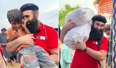 ‘Ertugrul’ star Celal Al reaches Pakistan; peps up flood relief efforts 